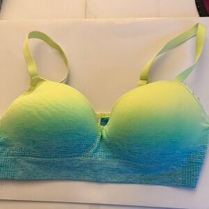 Gradient Blue and Yellow Women's Sports Bra